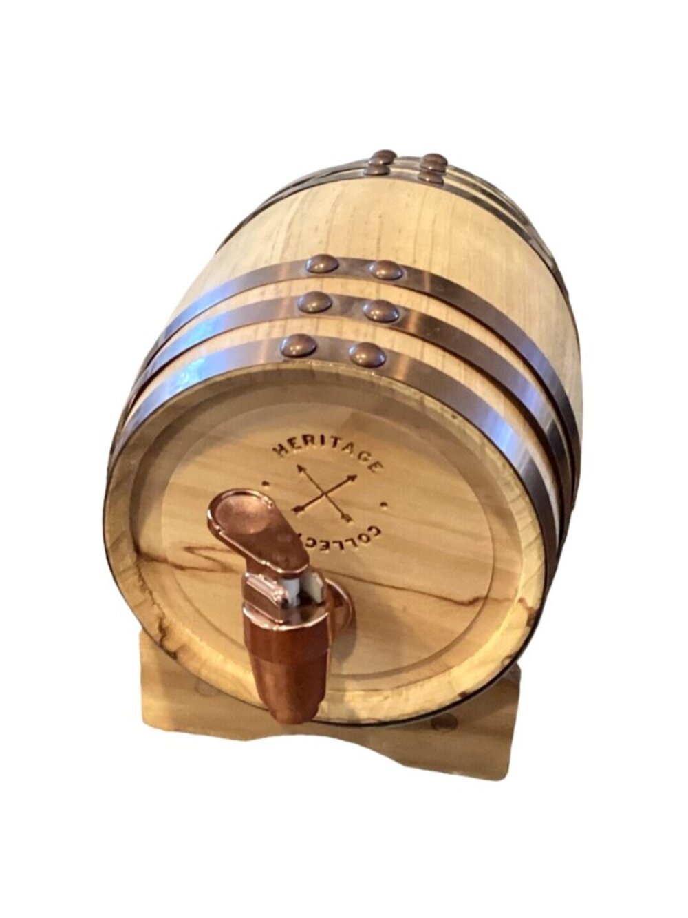 Hammer + Axe Mini Whiskey Barrel & Stand 1 L 800ml/27 fl oz Volume #273C